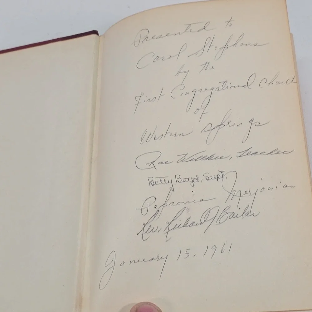 Holy Bible‎ RSV Revised Standard Version Red Hardcover Nelson 1952 Vintage